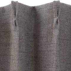 ニトリ　カーテン　グレーの画像