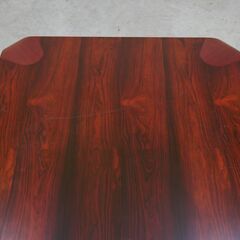 ≪yt2106ジ≫ 希少 天童木工 座卓 4尺x2尺5寸 ブラジリアンローズウッド P-0228BZ-ST 幅121cm ローテーブル 乾三郎/デザイナーズ家具/中古家具/宮城県仙台市 071119-01の画像