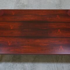 ≪yt2106ジ≫ 希少 天童木工 座卓 4尺x2尺5寸 ブラジリアンローズウッド P-0228BZ-ST 幅121cm ローテーブル 乾三郎/デザイナーズ家具/中古家具/宮城県仙台市 071119-01の画像