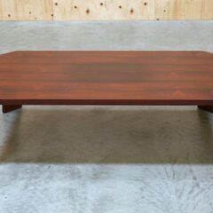 ≪yt2106ジ≫ 希少 天童木工 座卓 4尺x2尺5寸 ブラジリアンローズウッド P-0228BZ-ST 幅121cm ローテーブル 乾三郎/デザイナーズ家具/中古家具/宮城県仙台市 071119-01の画像
