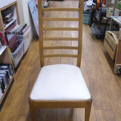 ① 大塚家具 ダイニングチェア C-429M 天然木 ハイバック 椅子 食卓 イス OTSUKA 家具 札幌市 厚別区の画像