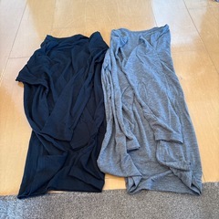 トップバリュー長袖シャツブラック、グレー2枚セットの画像