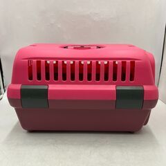 【中古美品】Richell/リッチェル キャンピングキャリー ペット用 ピンク 1点 ペット 犬 猫　かごの画像