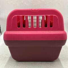 【中古美品】Richell/リッチェル キャンピングキャリー ペット用 ピンク 1点 ペット 犬 猫　かごの画像