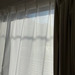 カーテン ベージュ100×200 2枚+遮光カーテン2枚の画像