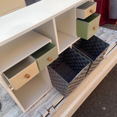 収納家具　ホワイトの画像