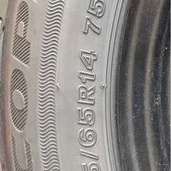 155/65R14サマータイヤダイハツ純正スチールホイール４本セット　新車外しの画像