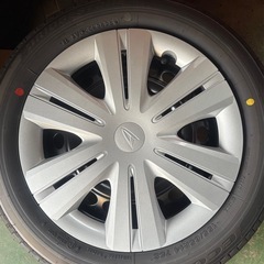 155/65R14サマータイヤダイハツ純正スチールホイール４本セット　新車外しの画像