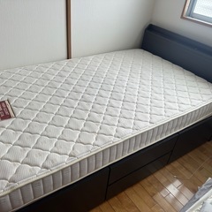 配達可【セミダブルベッド】【管理番号12011】金の画像