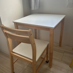 コンパクト テーブル＆チェア2点セットの画像