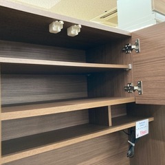 リユースマン倉敷、キッチンボード、ブラウン、収納、棚の画像