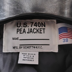 【価格応相談】ピーコート SCHOTT 740 ウール ダブルの画像