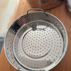 未使用 蒸し器2種付き 調理鍋 の画像