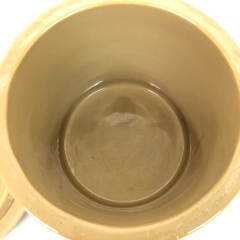 ss7880　久松窯 飲食物容器 3号 漬物容器 切立 陶器製 蓋付き 保存容器 薄茶 瓶 つぼ かめ つけもの 梅干し ぬか漬け 漬け物容器 中古の画像