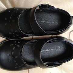 幼児お出掛け用　黒靴　16cmの画像