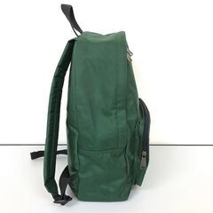 ss7883　addidas リュックサック グリーン 無地 ロゴ アディダス ナイロン デイパック リュック 深緑 バッグ かばん Y2K リュックサック 中古の画像