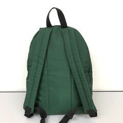 ss7883　addidas リュックサック グリーン 無地 ロゴ アディダス ナイロン デイパック リュック 深緑 バッグ かばん Y2K リュックサック 中古の画像