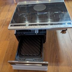 パナソニック製　ビルトインIHクッキングヒーター CH-AS6L ３口コンロ（２口ＩＨ＋ラジェント）の画像