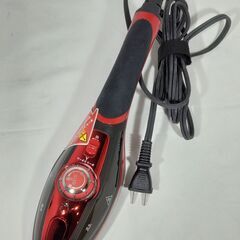 □ (株) スマイル パワフルハンディスチーマー スチームQ プラス JSE-4874－RR 動作確認済 製造年不明 部品欠品有り 現状渡しの画像