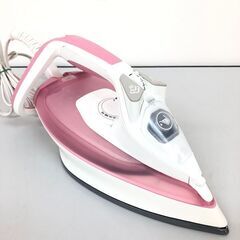 ss7884　ティファール アイロン ピンク ウルトラグライド 4671 T-fal FV4671J0 スチームアイロン 取扱説明書付き 大量スチーム パワフル スチーマー しわ伸ばし アイロン 中古の画像