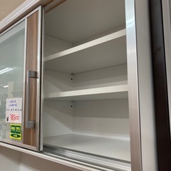 リユースマン倉敷、キッチンボード、ツヤ木目ブラウン、キッチン、収納、棚の画像