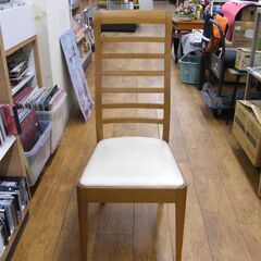 ② 大塚家具 ダイニングチェア C-429M 天然木 ハイバック 椅子 食卓 イス OTSUKA 家具 札幌市 厚別区の画像