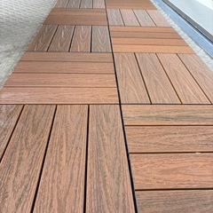 【中古品】【IKEA】ウッドパネル 20枚　29.5×29.5の画像