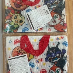 新品✨アンパンマン メッシュバッグ(33cm×25cm) 2枚セット／未使用・非売品／保育園・幼稚園に◎の画像