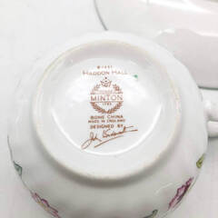ss7891　ミントン カップ＆ソーサー 6客セット ハドンホール MINTON HADDON HALL C/S 洋食器 陶磁器 コレクション 白地 花柄 ティーカップ 紅茶 コーヒー ミントン 中古の画像