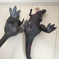 超特大 ジュラシック ソフト フィギュア ティラノサウルス＆スピノサウルスの画像