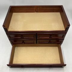 【現状品】卓上 収納ボックス 引き出し レトロ 木製 昭和レトロ 1点 コンセプトの画像