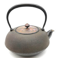 ss7894　正寿堂 鉄瓶 共箱付 鉄器 鉄製 急須 やかん 薬缶 山正 人間国宝 高橋敬典 伝統工芸品 アンティーク コレクション 鉄鋳物 茶道具 和小物 正寿堂鉄瓶 中古の画像