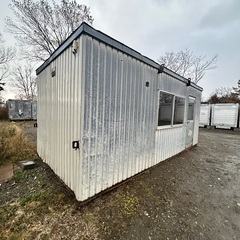 X5.スーパーハウス プレハブ ユニットハウス コンテナハウス 幅255ｃｍ長さ551ｃｍ高さ240ｃｍ 格安運送　江別市発 現在 コンテナハウスの画像