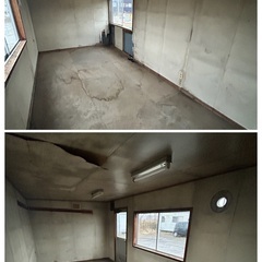 X5.スーパーハウス プレハブ ユニットハウス コンテナハウス 幅255ｃｍ長さ551ｃｍ高さ240ｃｍ 格安運送　江別市発 現在 コンテナハウスの画像