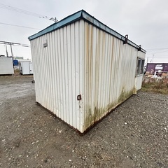 X5.スーパーハウス プレハブ ユニットハウス コンテナハウス 幅255ｃｍ長さ551ｃｍ高さ240ｃｍ 格安運送　江別市発 現在 コンテナハウスの画像