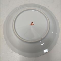 和食器 浅鉢揃 赤絵桔梗 5枚セット 共箱付き 上品な和柄 茶道 菓子皿 小皿 盛り皿 日本製 和モダン 取り皿　251120-2Tの画像