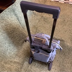 【リサイクルサービス八光】幅36㎝　ジーパン生地キャリーバッグの画像