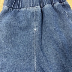 【90】オーバーオール デニム フリル付きの画像