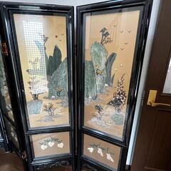 四曲屏風 高さ151.5cm／横幅46cm×4枚の画像