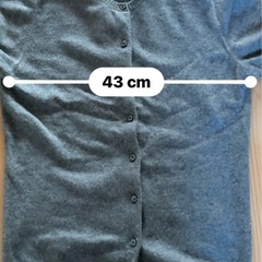 カシミヤ100% カーディガン グレーの画像