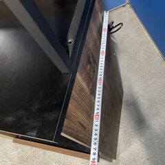 【良品】Rafila 食器棚 ウォールナット 多収納 お洒落 二分割可能 早い者勝ち 引取歓迎 配送OKの画像