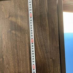 【良品】Rafila 食器棚 ウォールナット 多収納 お洒落 二分割可能 早い者勝ち 引取歓迎 配送OKの画像