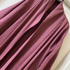 チャイナ風　中国風　着物リメイクロングワンピース　　上品な模様発色　羽織り　正絹の画像