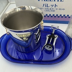ピルスナー5Pcs &クーラーセット　スタンド付き　PALETTE パレット　ワイン　ピルスナー5個、ワインオープナー、ワインクーラー、トレー、スタンドのセット　　の画像