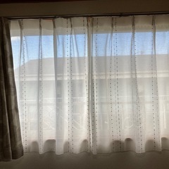 カーテン＋レースの画像