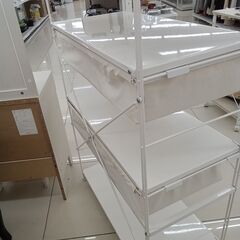 ★リユースのサカイ日立店★HJ8344 無印良品 ラック ホワイト H120×D40×W84 クリーニング済み の画像