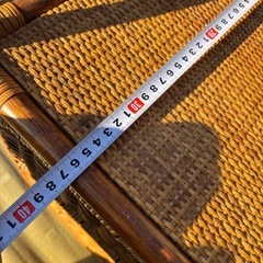 ラタン 3段チェストの画像