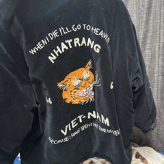 REVERSIBLE VIETNAM JACKET 虎 MAP柄 刺繍の画像