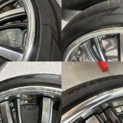 タイヤ走行短め【MINERVA 245/40ZR20】夏タイヤ【共豊 シャレン XK-87 20インチ 9J5HPCD114.3+32】22年製 深リム アルファード等 (KTK629)クレジットカード QRコード決済可能の画像