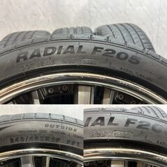 タイヤ走行短め【MINERVA 245/40ZR20】夏タイヤ【共豊 シャレン XK-87 20インチ 9J5HPCD114.3+32】22年製 深リム アルファード等 (KTK629)クレジットカード QRコード決済可能の画像